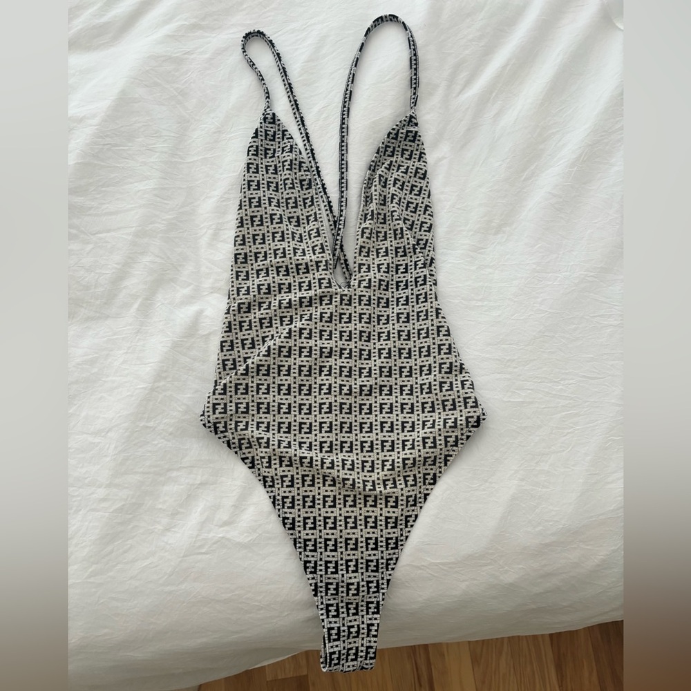 Authentic Fendi one piece Swimsuit: Size Small